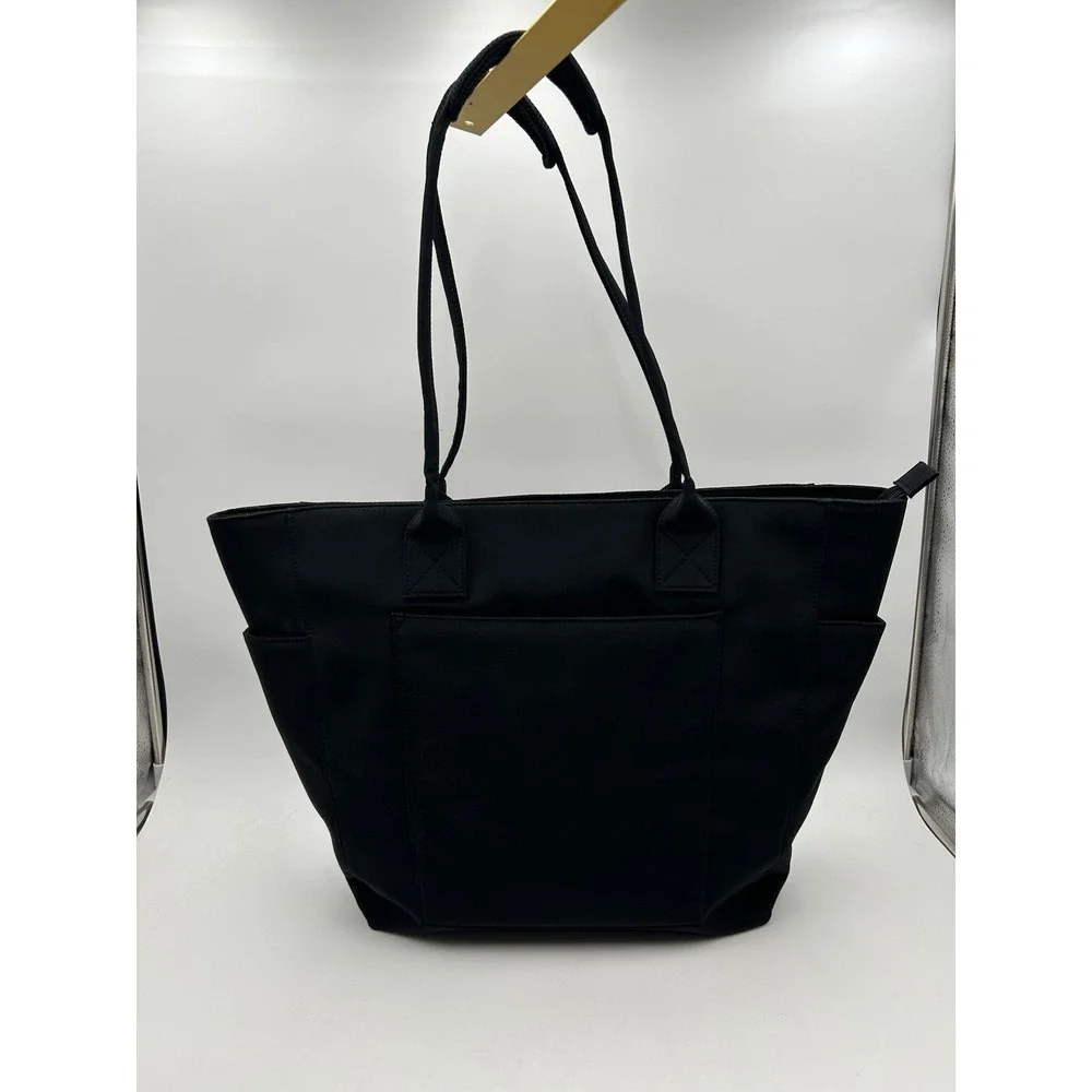 L.L. Bean Large Black Computer Shoulder Tote Bag Multiple Pockets Professional